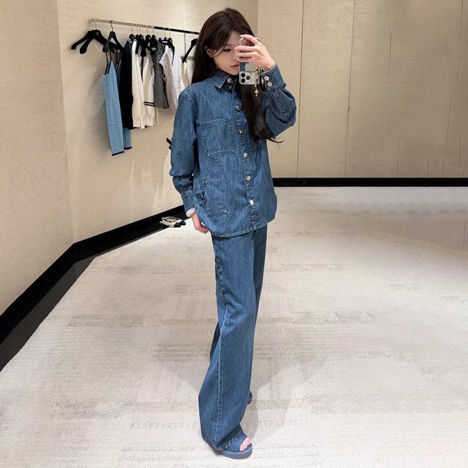 9A+ quality chanel denim shirt